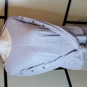 🔥$5 SALE! Verve ami babyblue SOFT button detailed sweater sz M